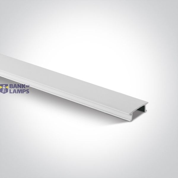 WHITE PLASTIC COVER 2m FOR SQUARE TRACK image 1