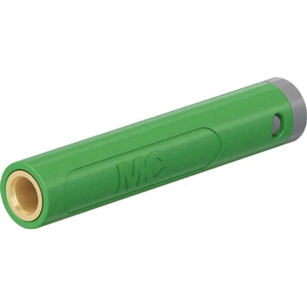 4 mm socket, crimp connection, 1.0 mm², mounting Ø 8 mm, green, 64.2063-25 image 1