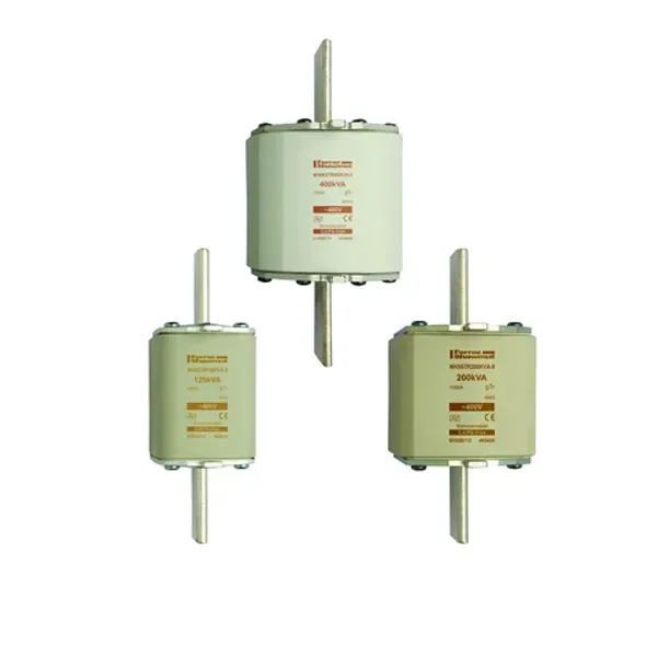 Fuse-link NH3 gTr 400VAC 144A 100KVA live tags c. Top indicator image 1