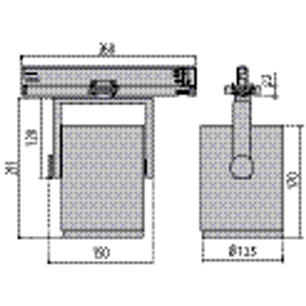 AS427 LED 40W MED. 4000K BLACK DALI image 6