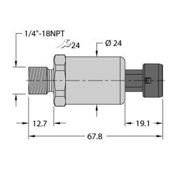 Pressure Transmitter With Current Output (2-Wire)   PT600R-2103-I2-MP11 image 1