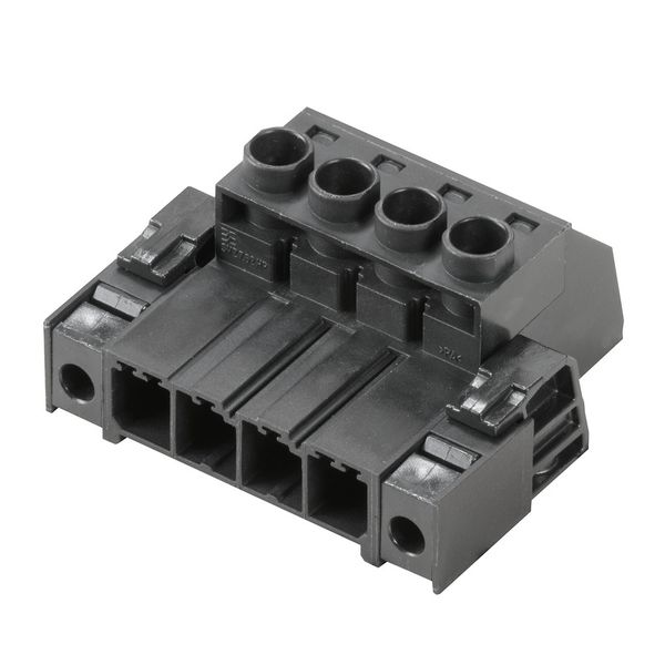 PCB plug-in connector, male plug, 7.62 mm, Number of poles: 3, 180°, Clamping yoke connection, Clamping range, max. : 6 mm², Box image 1