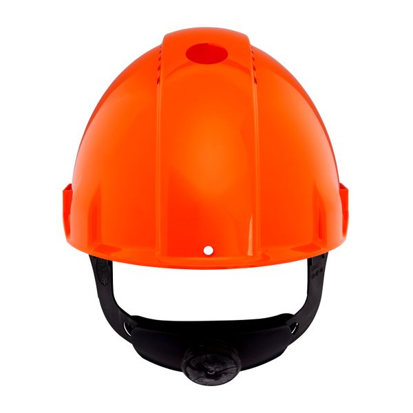 3M™ Hard Hat, Uvicator, Ratchet, Ventilated, Plastic Sweatband, Orange image 5