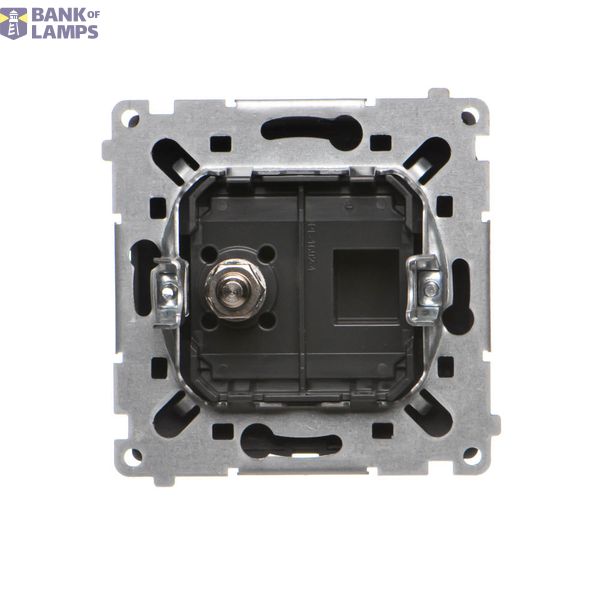 Single button with light indicator box for switches and push buttons, cream white/electro white image 1