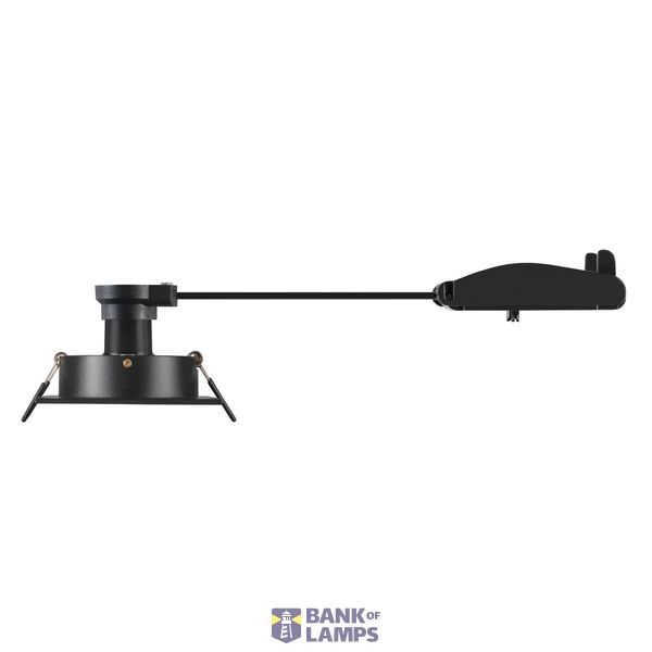 NEW TRIA® 75, recessed ceiling light, square, max. 10W GU10, black image 1