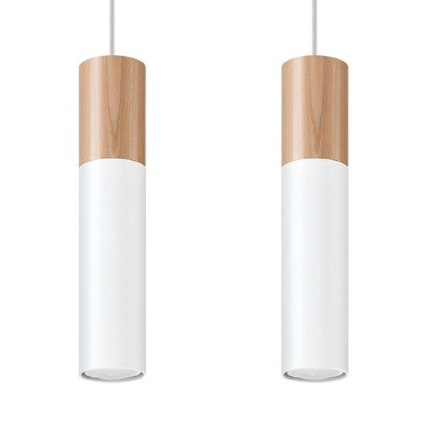 HANGING LAMP PABLO 2 WHITE GU10 2X40W IP20 image 1