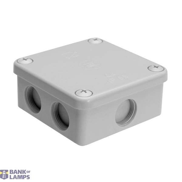 K85, bakelite junction box, colour-grey, IP54, 500V, 7 entrances image 1