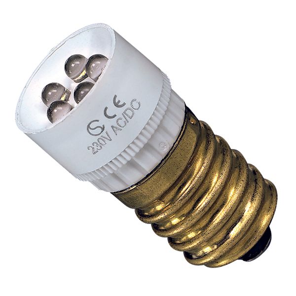 LED cluster lamp for light signals, E14, yellow image 2