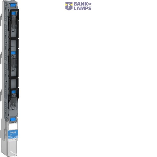 Gr. 00, 3-pole switching with cage terminal connection, raised, 160 A image 1