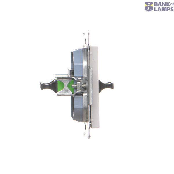 Double socket outlet with earthing and current phase constancy, (Complete product), 16A, 250V, Screw, Gold matt, metalic image 1