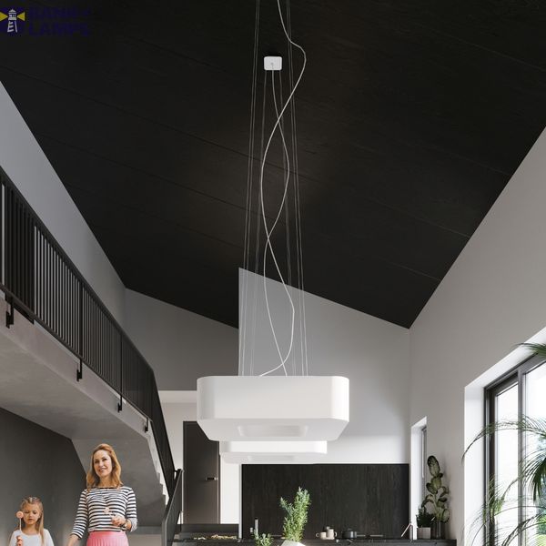 Chandelier URANO 80 white image 4