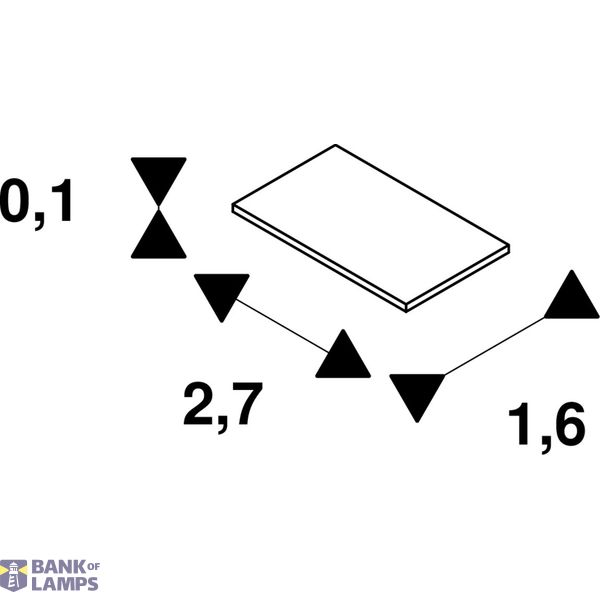 GLENOS end caps for linear profile 2713, matt black, 2 pcs. image 3