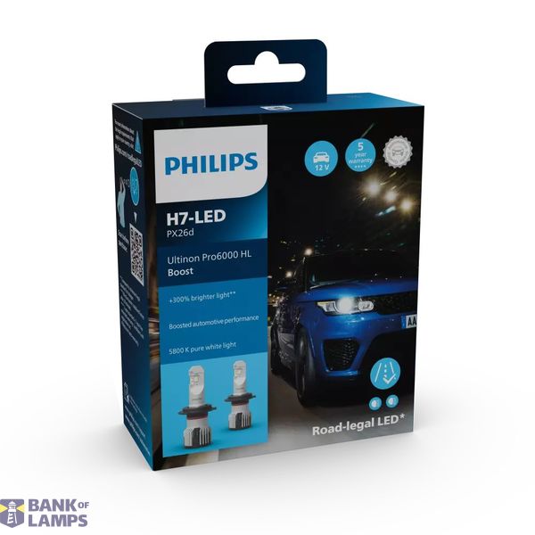 Philips Ultinon Pro6000 H7 BOOST 11972U60BX2 LED 12V image 2