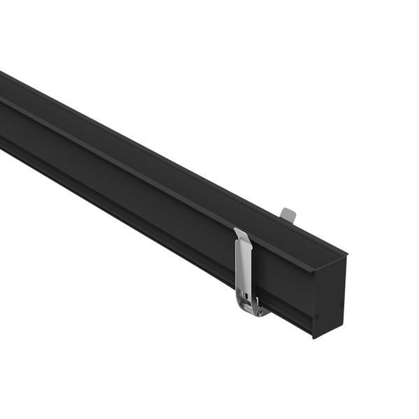 2m recessed magnetic profile, 48V, series VIGO MAXI, black image 1