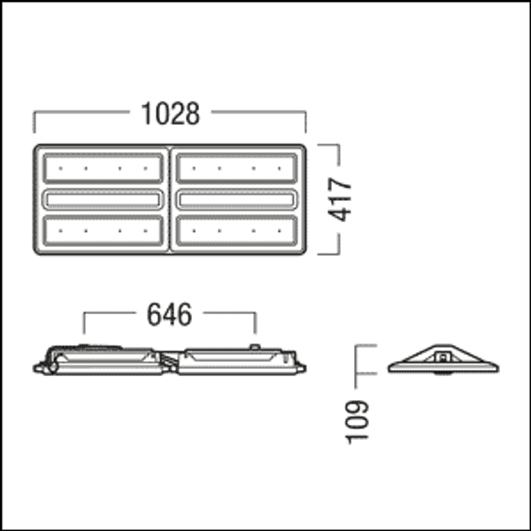 CR2PL FI L27k-840 PM NB LDO WH - LED high-bay luminaire image 2