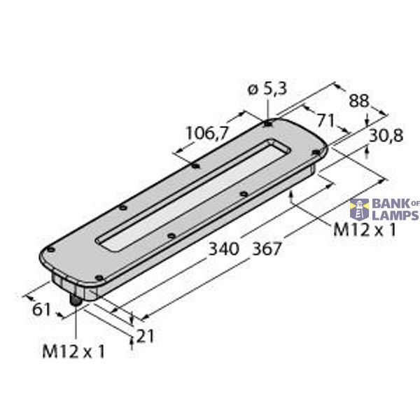 LED Linear Light In the Metal Housing   WLC60CW340GFAR image 1