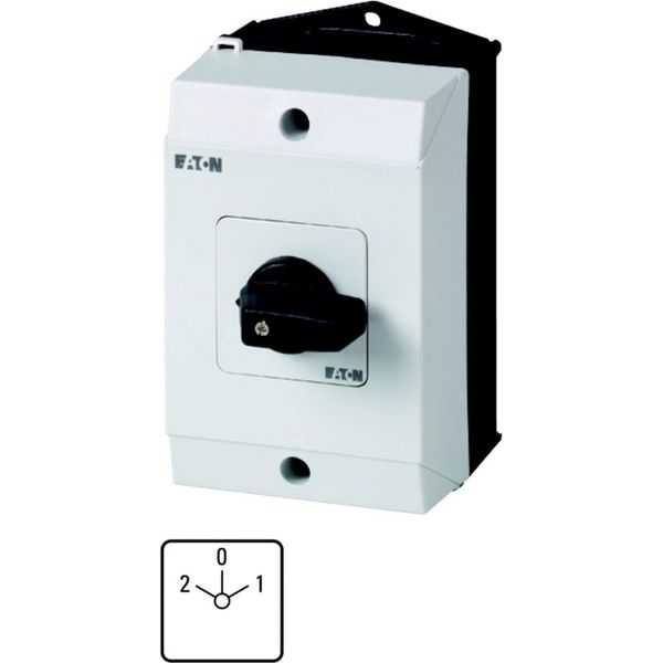 T0-3-2/I1 Reversing switches, T0, 20 A, surface mounting, 3 contact unit(s), Contacts: 5, 45 °, maintained, With 0 (Off) position, 2-0-1, Design number 2 image 2