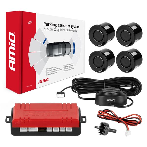 Parking sensor 4 Buzzer black image 1