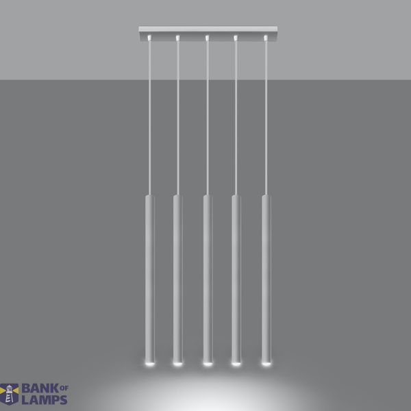 HANGING LAMP PASTELO 5 WHITE G9 5X40W IP20 image 2