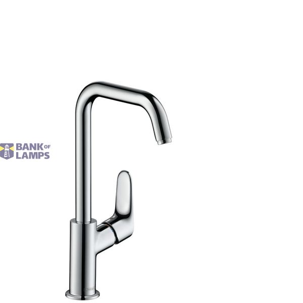 Focus 240 sink mixer with pop-up, chrome image 1
