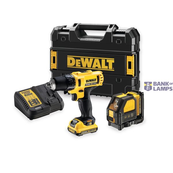 Battery set 10.8V Drill Driver + Laser DCK215D2T image 1