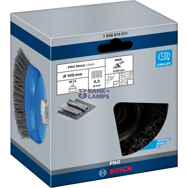 Cup Brush Crimped 100 mm Steel image 1