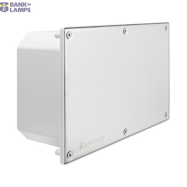 Flush-mounted facade box, hermetic Ppt-EH250 INOX, IK10, IP65, stainless steel cover image 1