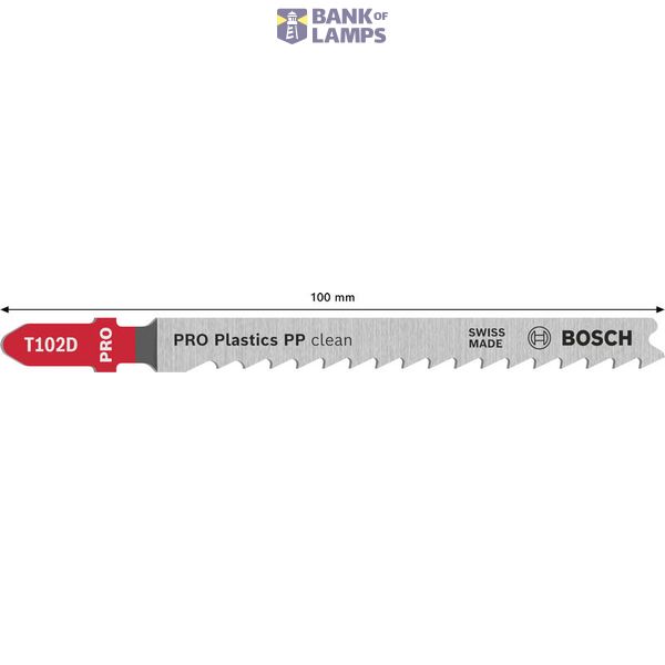 Jigsaw blade T 102 D Clean for PP 5 pcs. image 2