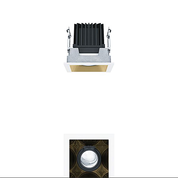 PANOS INF Q100V 22W 930 LDO FL-GD WH - LED ceiling-recessed luminaire image 1