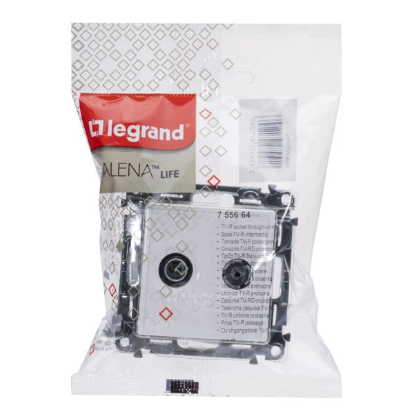 TV/R SOCKET THROUGH WHITE VALENA LIFE image 6