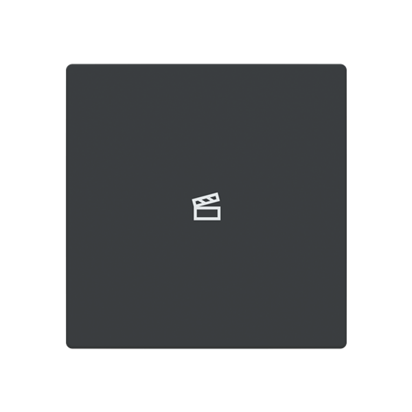 free@home Cover plate with legend with Symbol scene anthracite - Platform 63 image 1