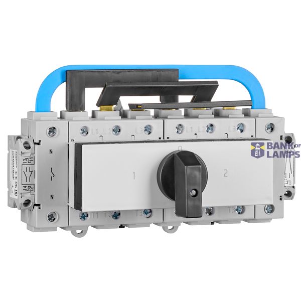 Switch 1-0-2, with auxiliary contact (AUX), mod., 4-pole, 125A image 1