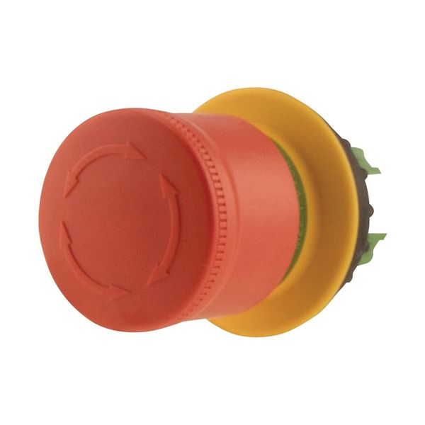 M22-PVT30 Emergency stop/emergency switching off pushbutton, RMQ-Titan, Mushroom-shaped, 30 mm, Non-illuminated, Turn-to-release function, Red, yellow image 9
