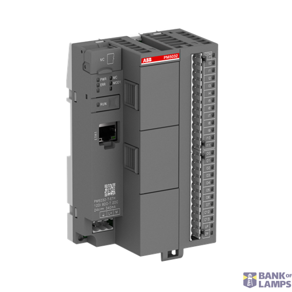 PM5032-T-ETH:AC500, Program Control, 2MB, 12DI/8DO-T/2DC, Ethernet, 24VDC, image 1