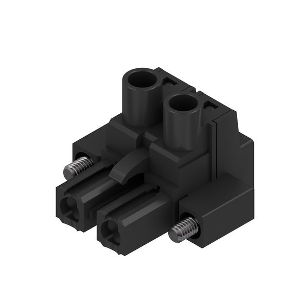 PCB plug-in connector, female plug, 7.62 mm, Number of poles: 2, 180°, Clamping yoke connection, Clamping range, max. : 4 mm², Box image 2