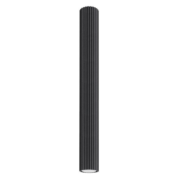 CEILING TUBE PIPE 60CM WITH ELEGANT GROOVING BLACK CARBON FOR LIVING ROOM FOR GU10 image 1