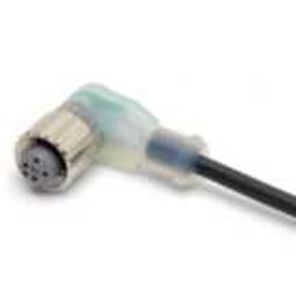 Sensor cable, M12 right-angle socket (female), 4-poles, A coded, PVC f XS2F0731G image 2