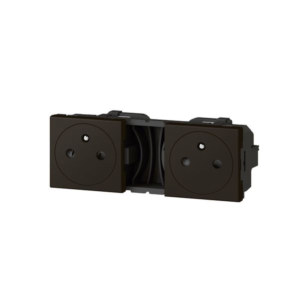PREWIRED 2X2P+E F/B AUTOMATIC TERMINALS SURFACE MAT BLACK image 2
