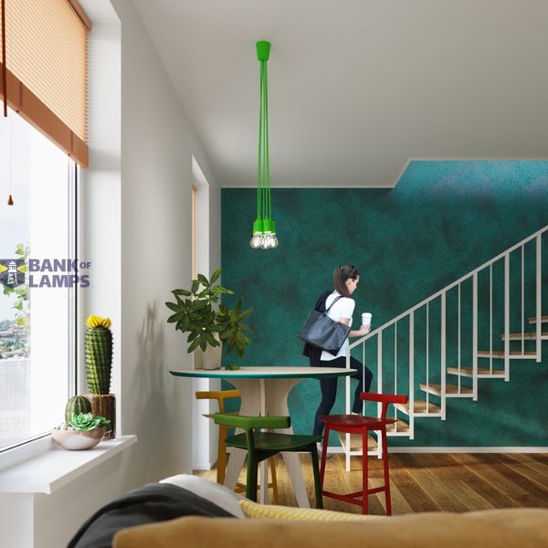 Hanging lamp DIEGO 1 green E27 1x60W IP20 image 6