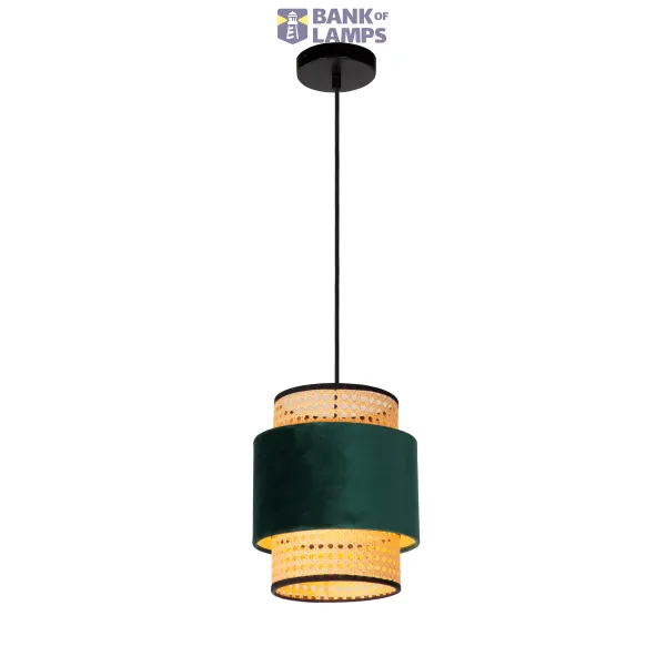 Lucide JAVOR - Pendant light - Ø 23 cm - 1xE27 - Green image 1