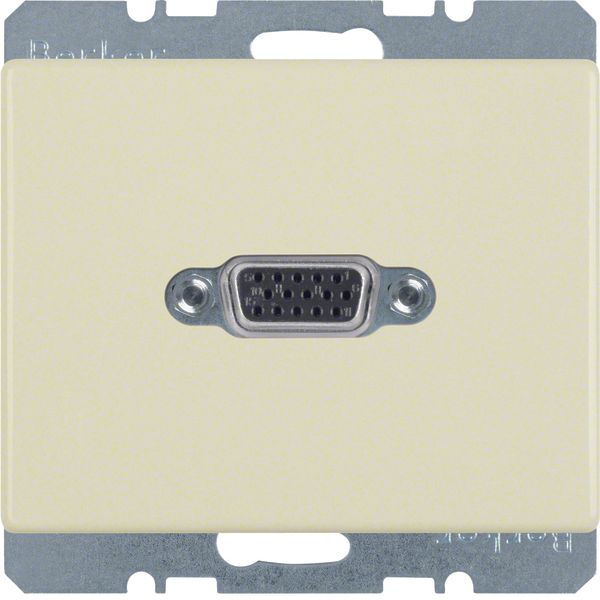 VGA soc. out., screw-in lift terminals, arsys, white glossy image 2