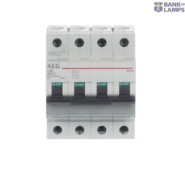 EP64 C20 Miniature Circuit Breaker - 4P - C - 20 A image 4