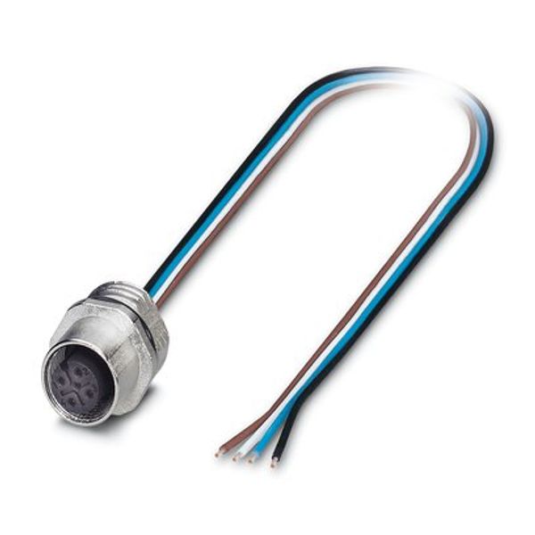 SACC-E-M12FS-4CON-PG9/1,0 - Device connector front mounting image 1
