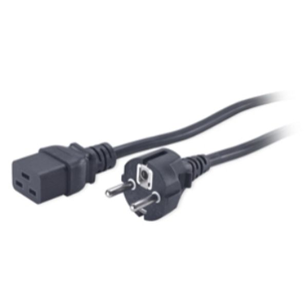 Power Cord, C19 to CEE/7 Schuk image 1