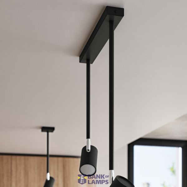 CEILING LAMP NORANO 2 BLACK GU10 2X40W IP20 image 5