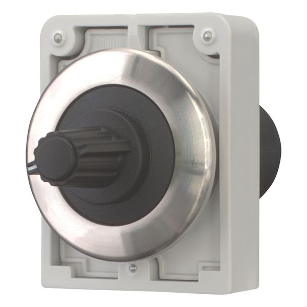 M30I-FR2K2-BLANK Potentiometer, flat front, M30, 30.5 mm, Without scale/inscription, R 2.2 k„¦, P 0.5 W, Front ring stainless steel image 6
