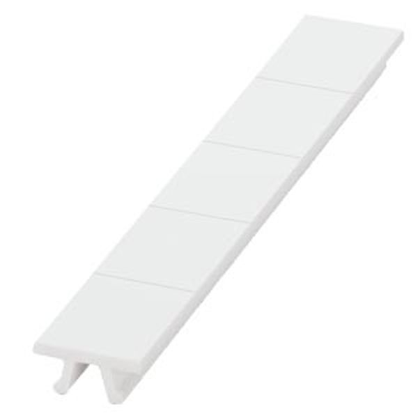 Labeling plate, front, width: 16.2 mm, snap-on mounting, white, 35 mm2 image 1