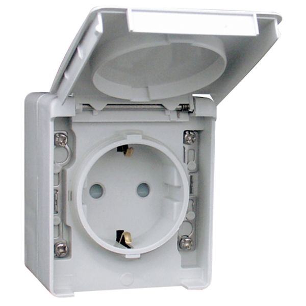 SAFETY EARTH SOCKET (SCHUKO TYPE) GREY image 2