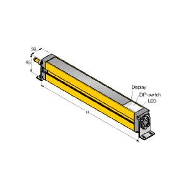 Safety Light Curtain Cascadable Emitter/Receiver Pair   SLSCP14-1350P88 image 2