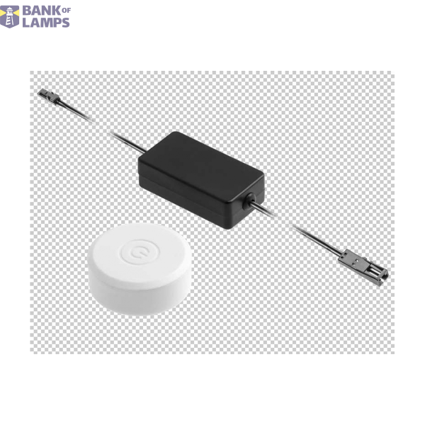On-off wireless touch switch white (additional remote control encoding) image 1